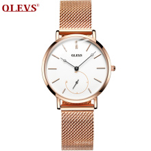 OLEVS 5190 Luxury Fashion Women Watches Rose gold Mesh Belt Dress Dial Ladies Watch Quartz Wrist Watches Gift Dropshipping